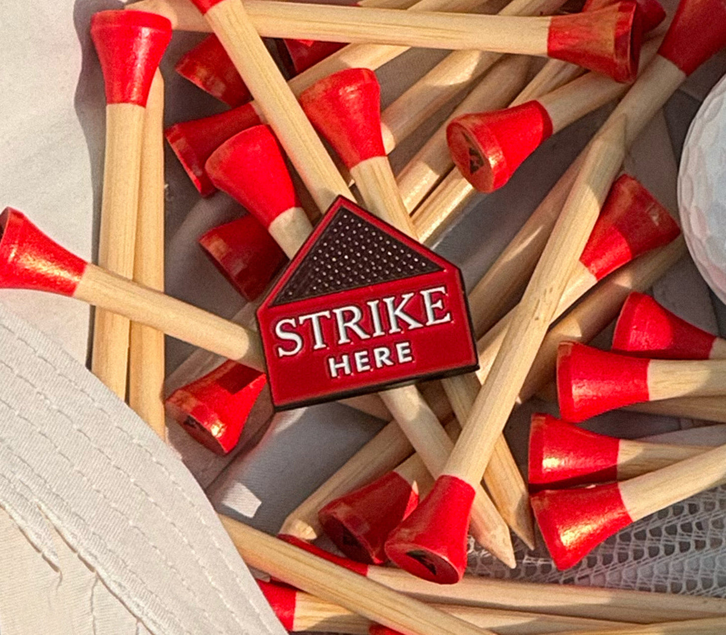Strike Here Ball Marker